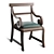 Elegant Wooden Chair 3D model small image 2