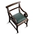 Elegant Wooden Chair 3D model small image 5