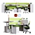 Steelcase Ology Office Table 3D model small image 1