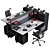 Steelcase Ology Bench - Efficient Office Workstation 3D model small image 2