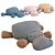 Soft Hippo Toy - Four Color Options 3D model small image 1