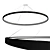 Minimalist Pendant Light: Omega 200 3D model small image 1