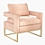  Bevin Accent Chair: Elegant and Stylish Seating 3D model small image 1