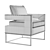  Bevin Accent Chair: Elegant and Stylish Seating 3D model small image 5