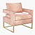  Bevin Accent Chair: Elegant and Stylish Seating 3D model small image 9