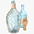 Vintage Bottle with Wooden Handle 3D model small image 5