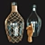 Vintage Bottle with Wooden Handle 3D model small image 8