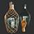 Vintage Bottle with Wooden Handle 3D model small image 10