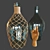Vintage Bottle with Wooden Handle 3D model small image 11