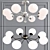 Elegant Glass Ball Chandeliers - Tondo Collection 3D model small image 3
