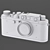 Vintage Leica III Rangefinder Camera 3D model small image 5