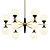 Elegant Ball Valley Chandelier 3D model small image 1