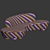 Elegant Serpentine Sofa by Vladimir Kagan 3D model small image 5