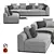 Elegant Minotti Sofa - Luxurious Comfort 3D model small image 1