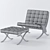 Sleek Barcelona Chair in 2015 Version 3D model small image 3