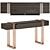 Elegant Evelyn Console: 180x40x85 cm 3D model small image 7