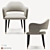 Elegant Ulivi Ines Chair: 3D Model 3D model small image 2