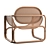 Elegant Wicker Chair - Modern Design 3D model small image 3