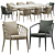 Sophisticated Erica Dining Table: A Beautiful Addition for Your Home 3D model small image 1