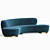 Elegant Freeform Curved Sofa 3D model small image 3