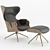 Modern Lounger Armchair by BD Barcelona 3D model small image 1