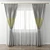 Elegant Drapery Curtain 3D model small image 1