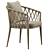 Sophisticated B&B Italy Erica Chair 3D model small image 2