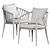 Sophisticated B&B Italy Erica Chair 3D model small image 5