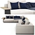 Italian Westside Corner Sofa: Poliform Excellence 3D model small image 2