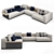 Italian Westside Corner Sofa: Poliform Excellence 3D model small image 5