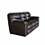 Luxury Reclining Sofa: Boxberg 3D model small image 3