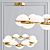 Contemporary Acrylic Chandelier 3D model small image 3