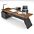 Modern Office Table Set 3D model small image 2