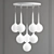 Modern Luxury Faliero Ball Chandelier 3D model small image 1