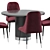Beedle Chair & Ontario Dining Table  Modern Style Furniture Set 3D model small image 4