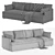 Cozy Cloud Track Arm Sofa 3D model small image 5