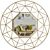 Gold Wire Octagon Mirror 3D model small image 1