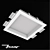 Zenit STP Recessed Gypsum Luminaire 3D model small image 1
