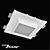 Zenit STP Gypsum Recessed Light 3D model small image 1
