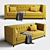 Garda Decor Palermo Sofa: Sleek & Stylish 3D model small image 1