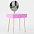 Elegant Dressing Table Tocador 3D model small image 2