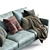 LUCA Leather Sofa: Modern Comfort and Style 3D model small image 2