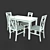 Halmar KSAWERY Table with DARIUSZ Chair Set 3D model small image 7