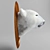 Arctic Beauty Sculpted Polar Bear 3D model small image 2