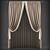 Elegant Curtain Set 3D model small image 1