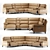 Boulevard Plush Modular Sofa 3D model small image 1