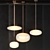 Spherical Pendant Light Set 3D model small image 3