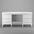 Modern Minimalist Writing Desk 3D model small image 1