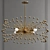 Gilded Urchin Chandelier 3D model small image 1