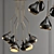 Elegant Hanna Suspension Light 3D model small image 1